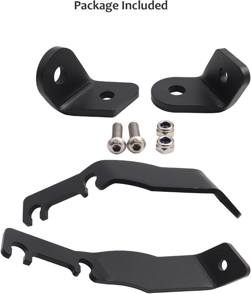 DarSeity Low Profile Mount Hood Hinges Ditch Light Brackets for Tacoma 1995-2004, for Auxiliary Off-Road Lighting - Image 5
